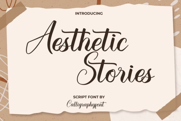 Aesthetic Stories Font