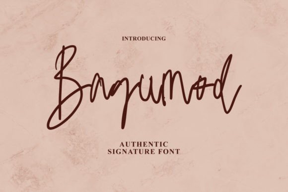 Bagumod: A Beautiful Script Font for Web Design