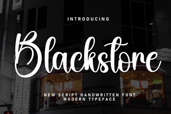 Blackstore Font: Handwritten Charm for Web Design