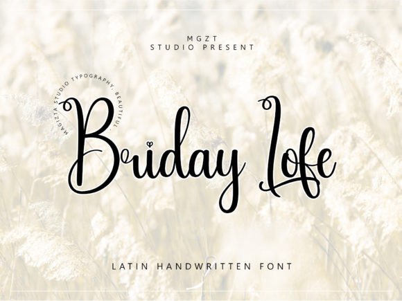 Briday Lofe: Elegant Script Font