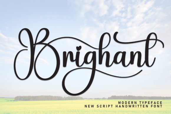 Brighant: A Friendly Handwritten Font