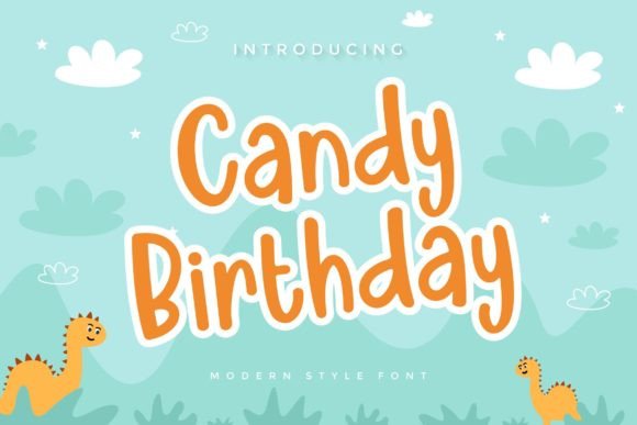 Candy Birthday Font for Bold Campaigns