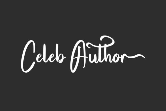 Celeb Author: A Bold Handwriting Font