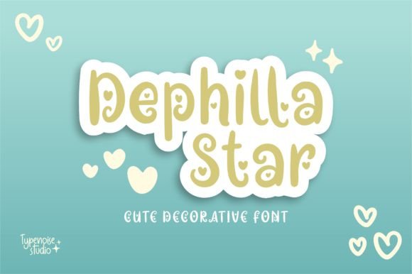 Dephilla Star: A Playful Font for Creative Makers
