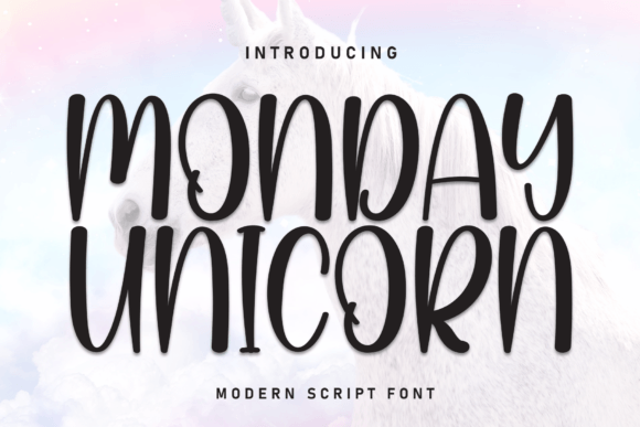Monday Unicorn Font for Creative Design