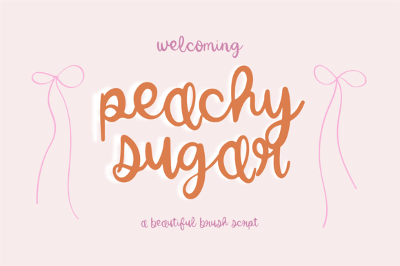 Peachy Sugar Font: Whimsical Script for Crafters