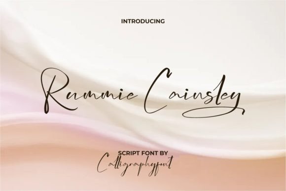Rummie Cainsley Font: Elegant Script for Digital Marketing
