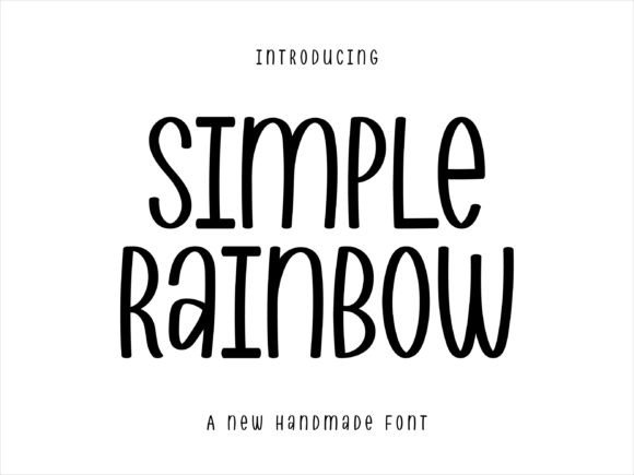 Simple Rainbow Font