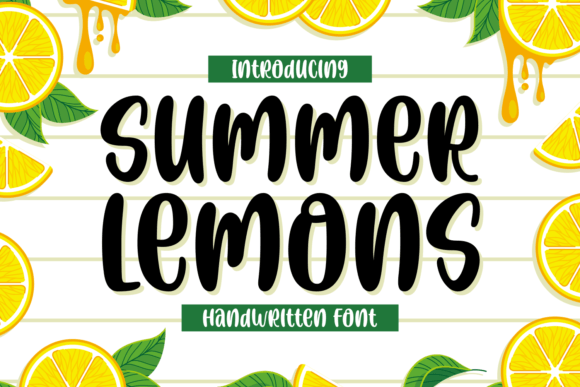 Summer Lemons Font for Creative Projects