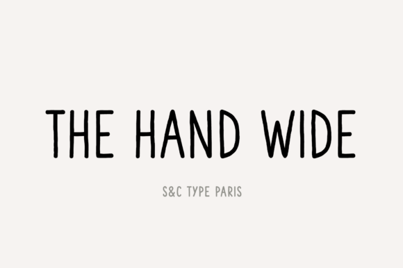 The Hand Wide: A Versatile Handwritten Font
