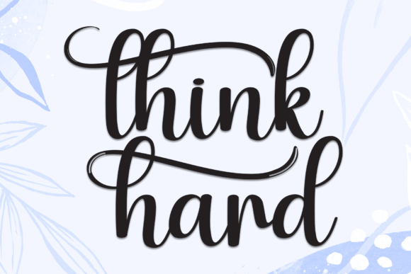 Think Hard: A Font That Speaks Clearly