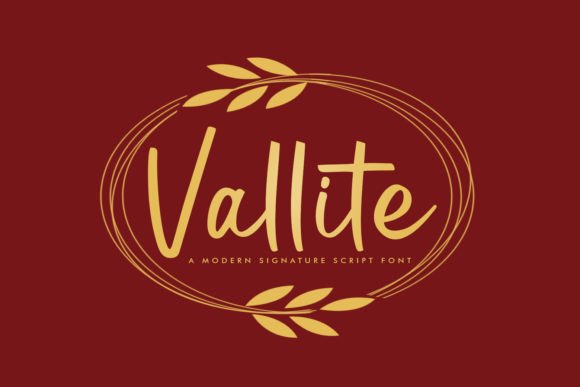 Vallite: A Stylish Script Font for Crafters